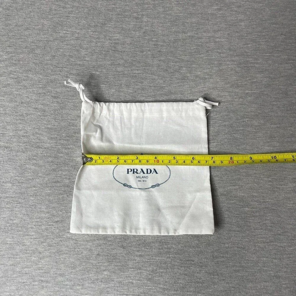 Prada Authentic Drawstring Gift & Dust Pouch Bag H7” x L7”